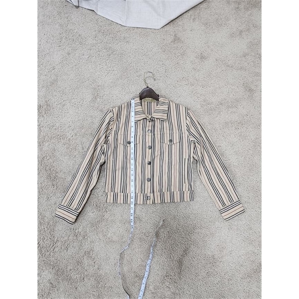 Authentic Burberry Stripe Pattern Cropped Jacket - image 5